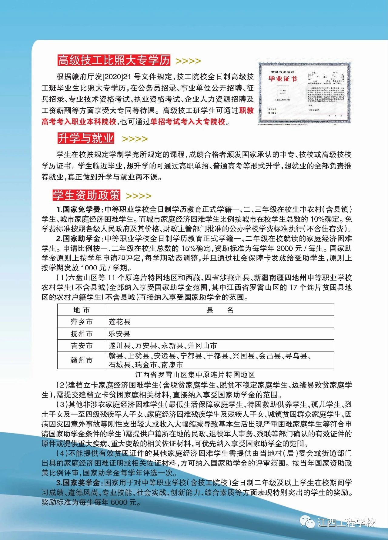 江西工程學校招生簡章（江西工程高級技工學校）