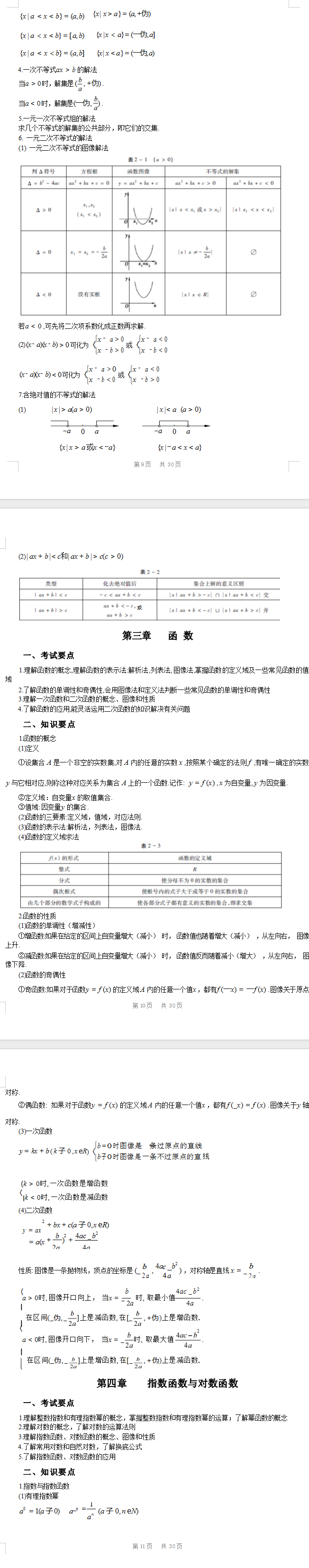 江西省三校生對口升學考試說明