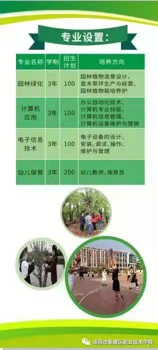 南昌市新建區(qū)職業(yè)技術(shù)學校招生專業(yè)