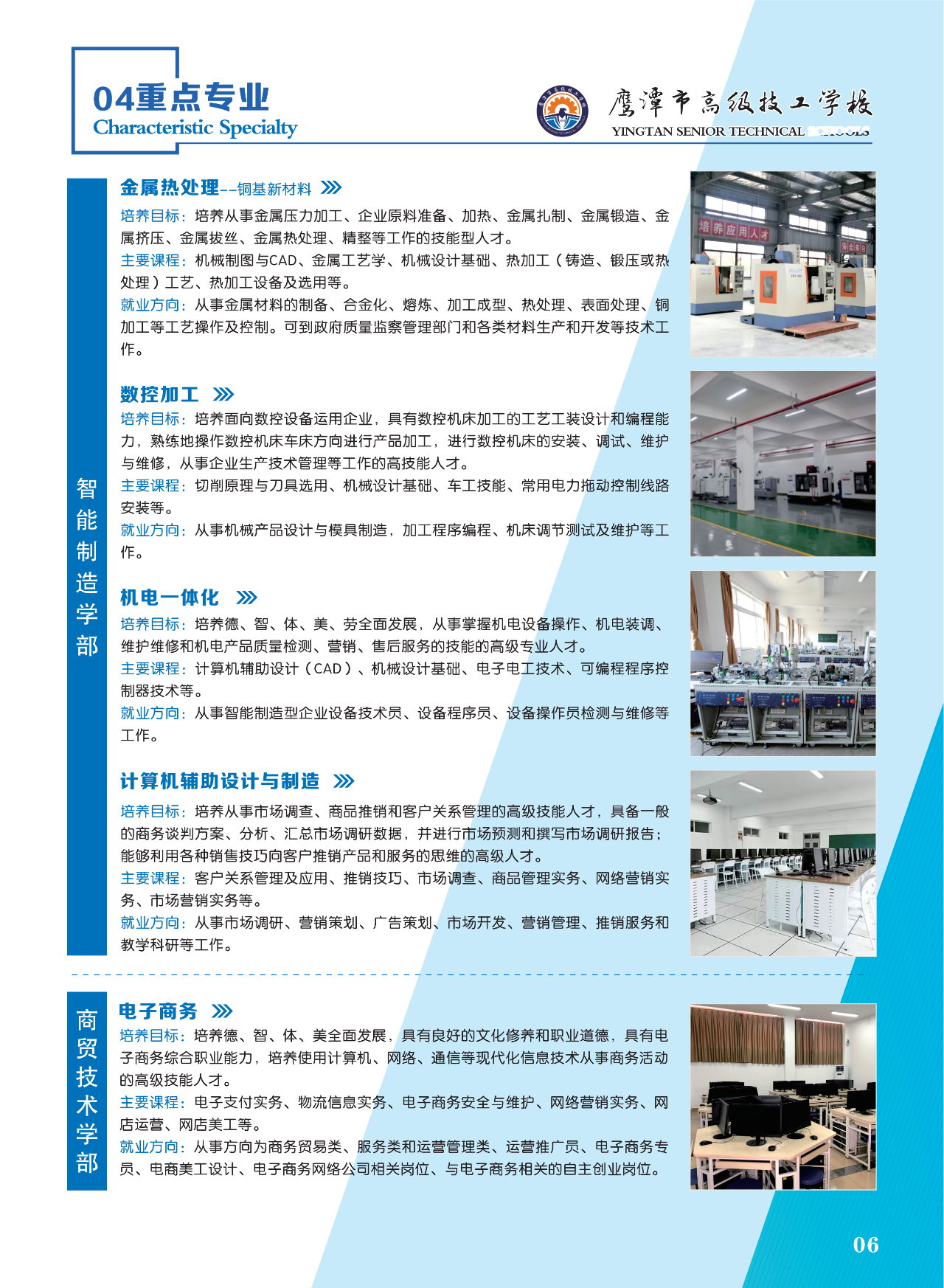 鷹潭市高級技工學校重點專業